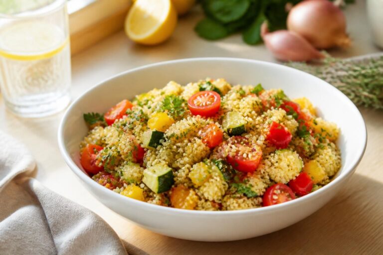 découvrez notre recette saine et gourmande de quinoa aux légumes, facile à préparer et parfaite pour un repas équilibré. à tester sans tarder pour allier saveurs et santé !