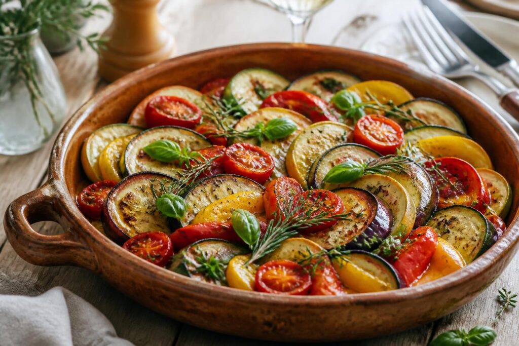 découvrez une recette facile de légumes au four à l’italienne, idéale pour un dîner léger et savoureux qui ravira vos papilles tout en prenant soin de votre santé.