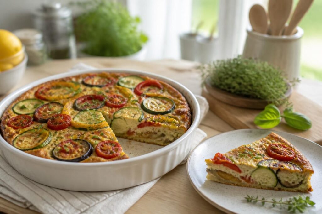 découvrez notre recette de quiche sans pâte aux légumes du soleil, une option légère et savoureuse parfaite pour un repas sain et gourmand.