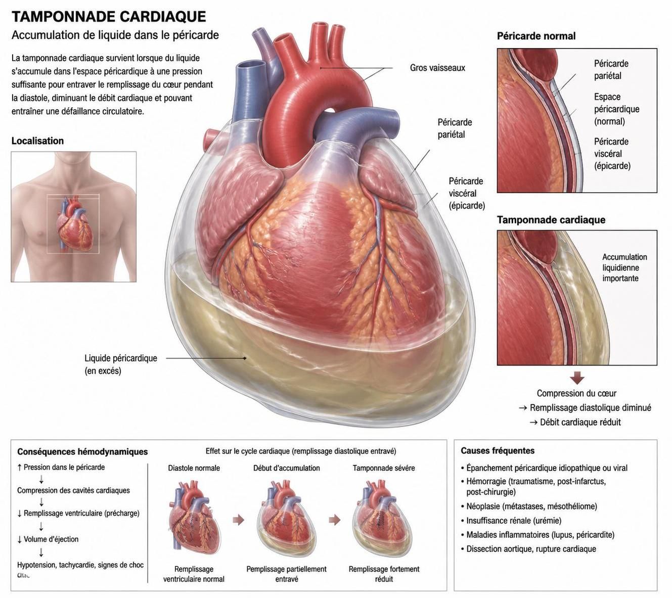 découvrez les signes avant-coureurs du tamponnade cardiaque à ne surtout pas ignorer pour une prise en charge rapide et efficace.