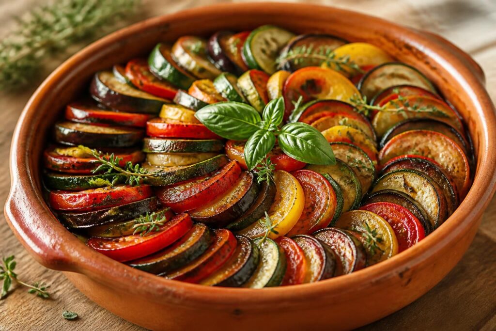 découvrez le tian de légumes à l’italienne, un plat coloré et savoureux qui ravira vos papilles grâce à ses légumes frais et ses saveurs méditerranéennes authentiques.
