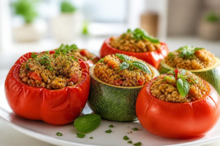 découvrez nos recettes savoureuses de légumes farcis végétariens, idéales pour un repas léger, sain et coloré qui ravira vos papilles.