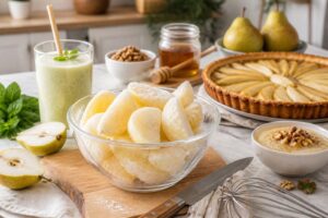 découvrez des recettes savoureuses et des astuces pratiques pour cuisiner avec des poires congelées. transformez vos fruits en desserts gourmands et faciles à préparer.