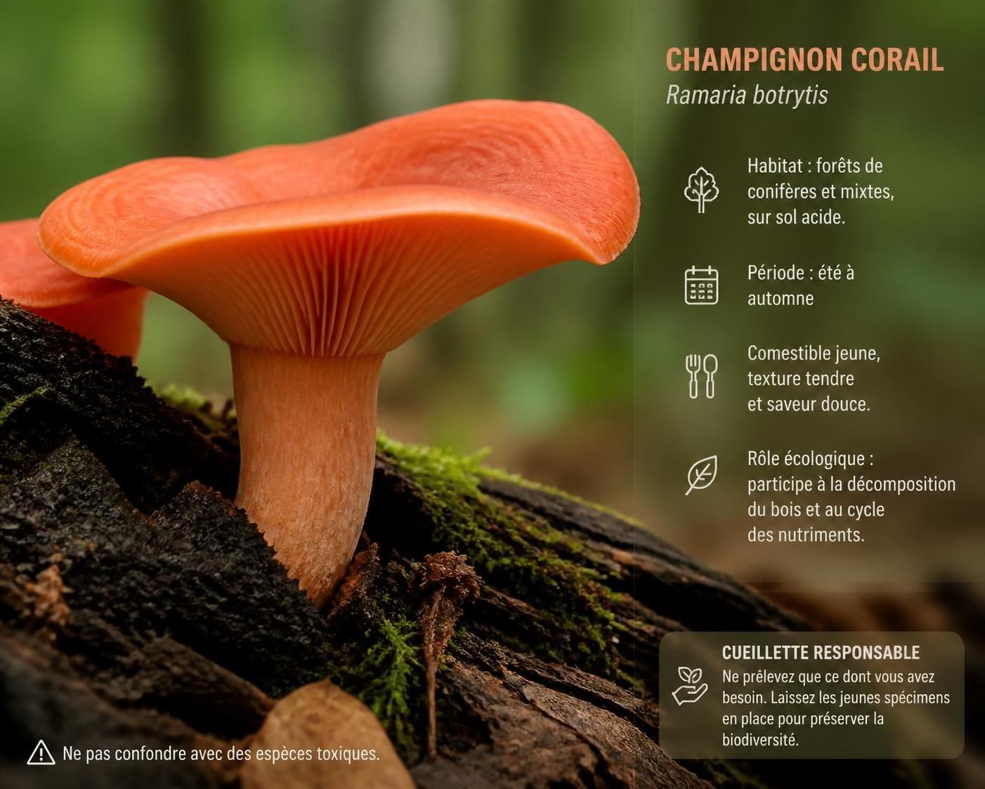 découvrez comment reconnaître les champignons orange corail et apprenez des astuces simples pour les cuisiner délicieusement.