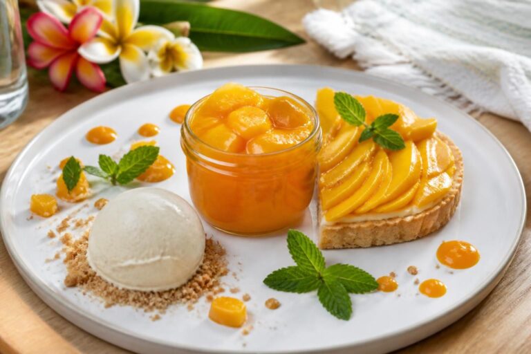 découvrez le confit de mangue, l'astuce gourmande idéale pour apporter fraîcheur et saveurs exotiques à vos desserts d'été. une touche sucrée et fruitée pour régaler vos papilles !