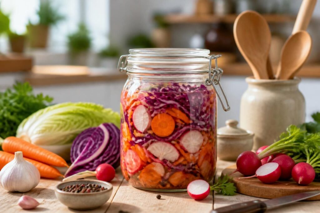 découvrez pourquoi la fermentation des légumes séduit nos assiettes santé : méthode naturelle, richesse en probiotiques et saveurs uniques pour une alimentation équilibrée.