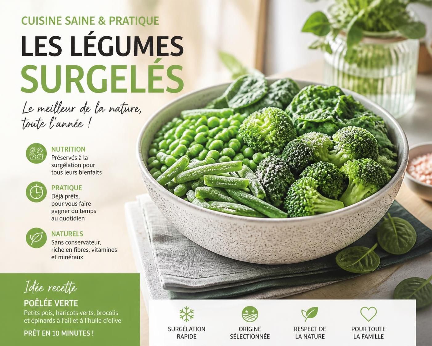 découvrez les bienfaits des légumes surgelés pour préparer des repas sains et rapides, tout en conservant saveurs et nutriments essentiels.