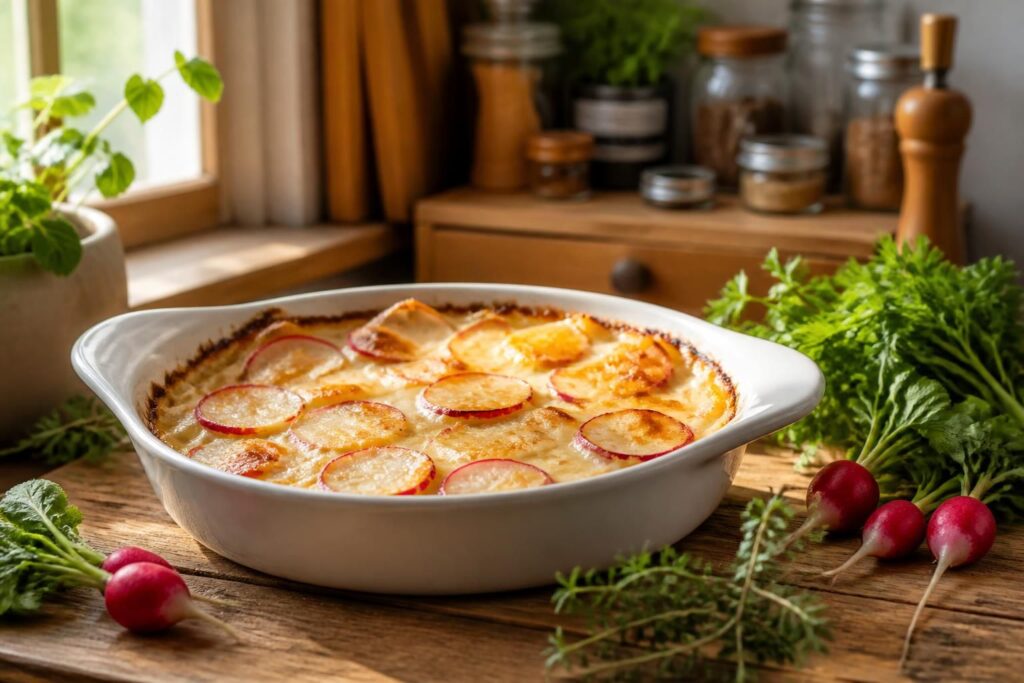 découvrez notre recette de radis cuit gratin, une astuce gourmande pour transformer ce légume oublié en un plat délicieux et réconfortant.