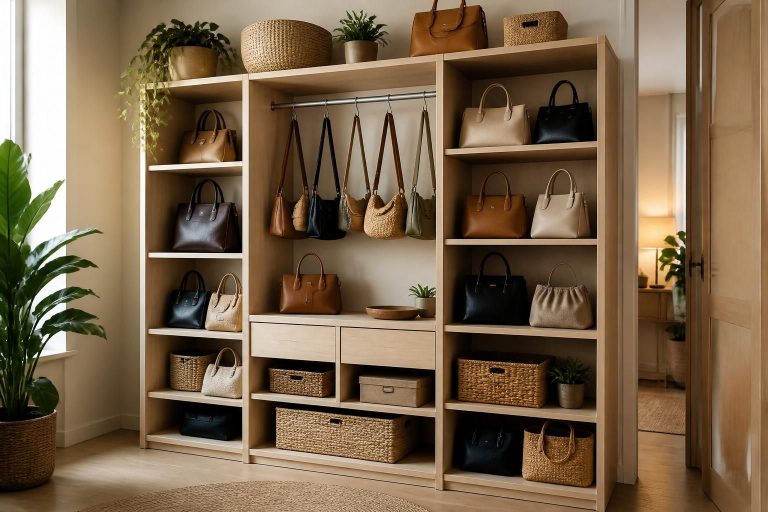découvrez notre rangement sac à main alliant praticité et esthétique, parfait pour organiser toutes vos pièces avec style et facilité.