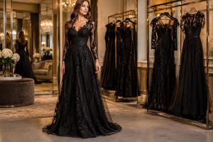 découvrez les plus beaux modèles de robes longues en dentelle noire et trouvez celle qui sublimera votre silhouette pour une allure élégante en toute occasion.