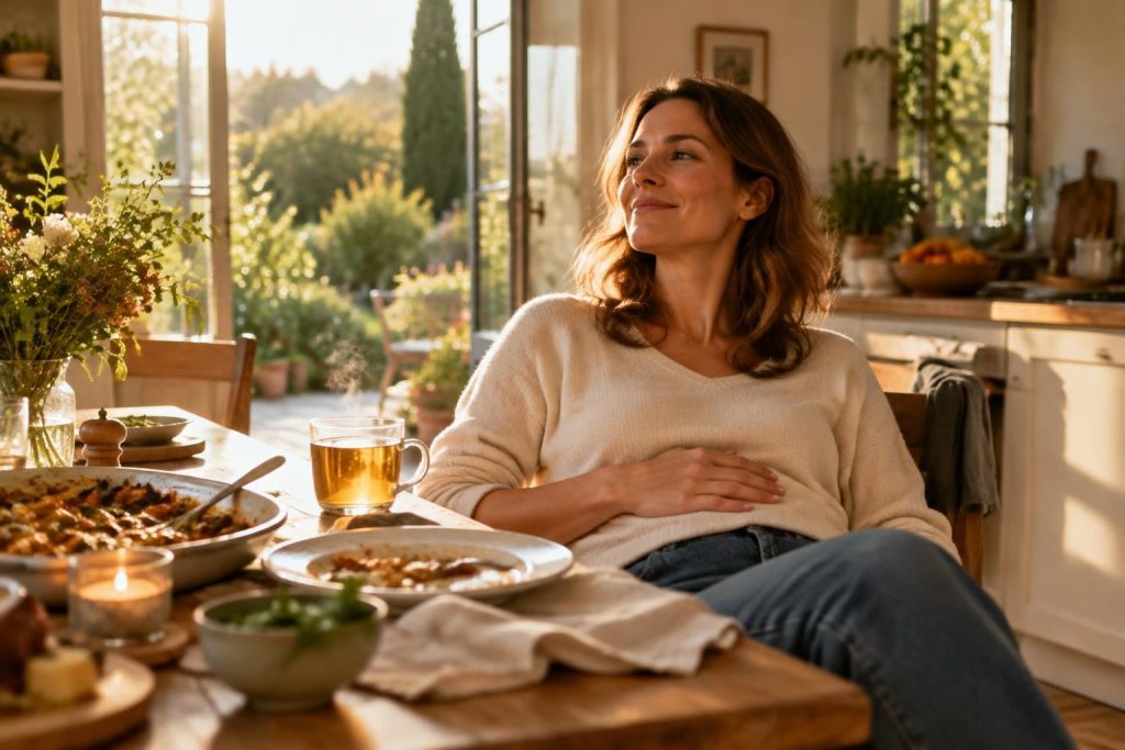 découvrez des astuces simples pour digérer plus vite et soulager votre digestion après un repas copieux : hydratation, marche et habitudes à adopter.
